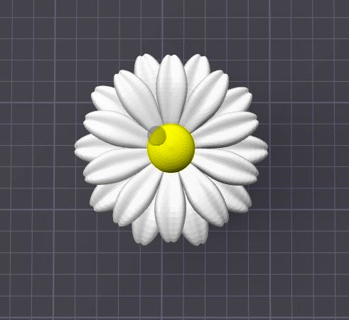 3D Daisy Lid Toppers for 16oz cups