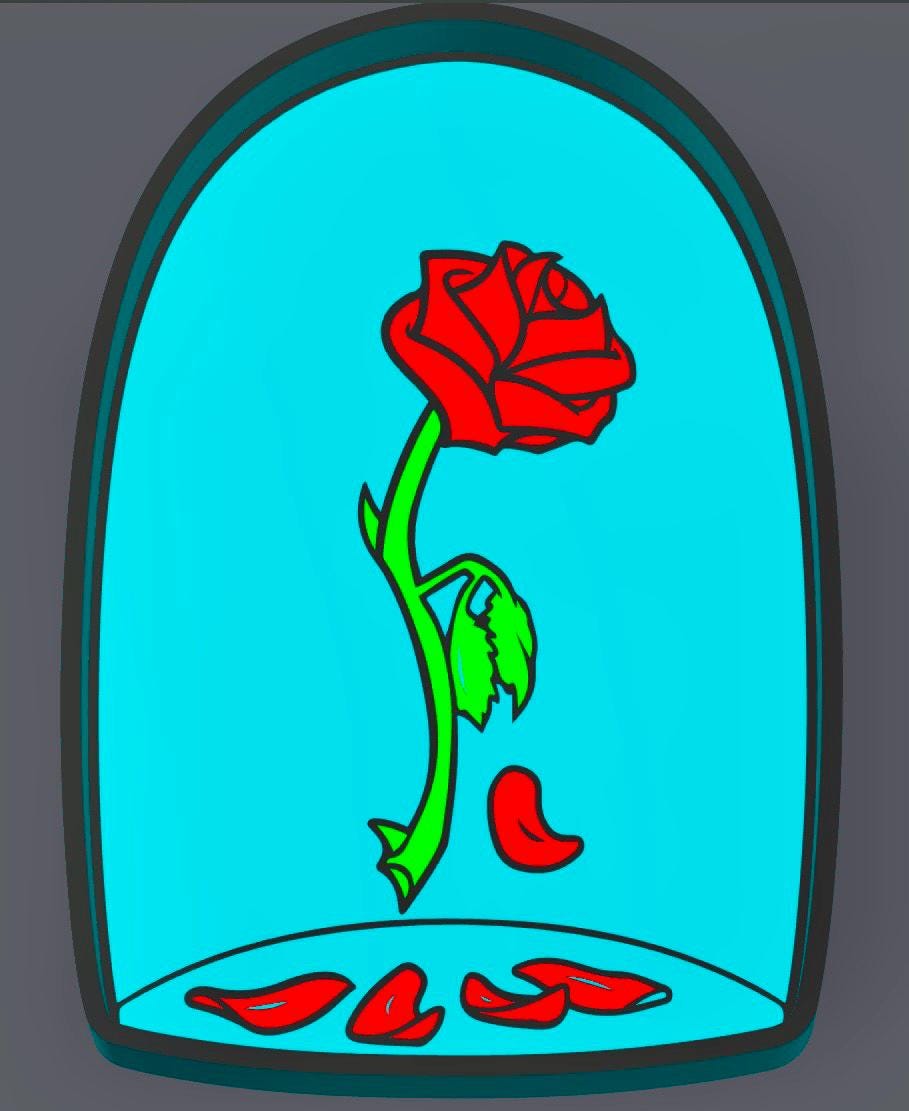 Rose Tray STL
