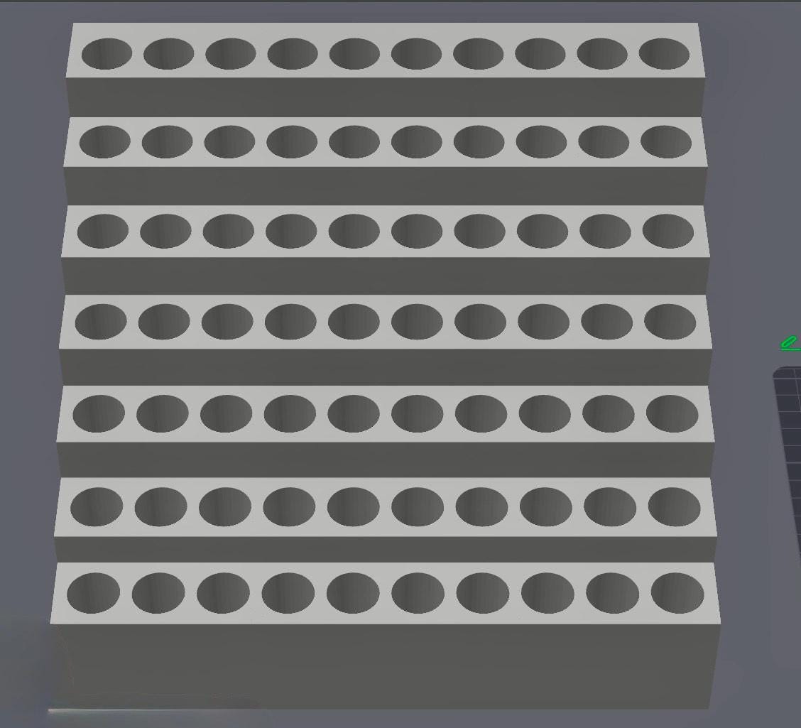 70 Slot Pen Stand - 15mm (No Character Topper Slot)