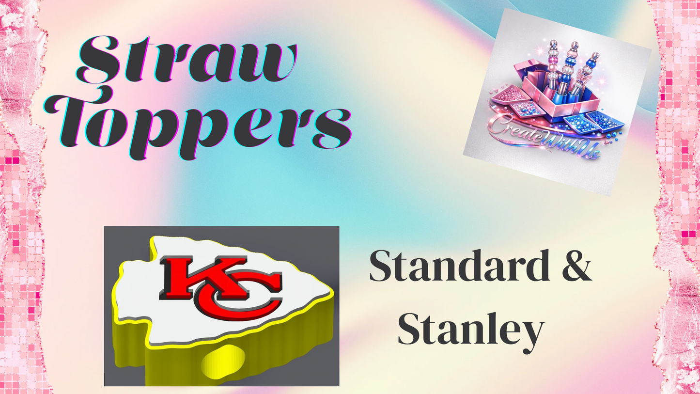 3D Straw Toppers (10 for $25) Same Toppers -Wholesale