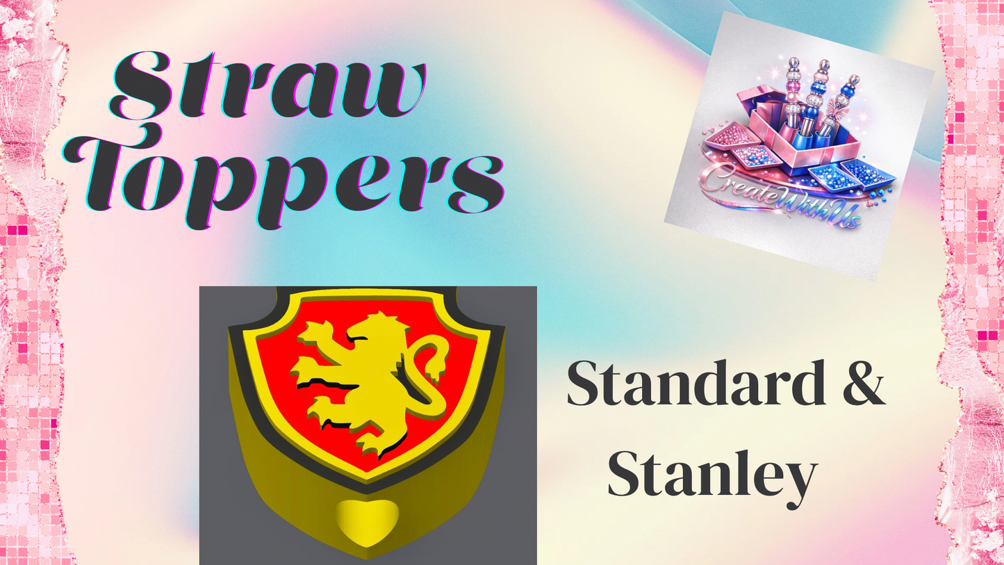 3D Straw Toppers (10 for $25) Same Toppers -Wholesale