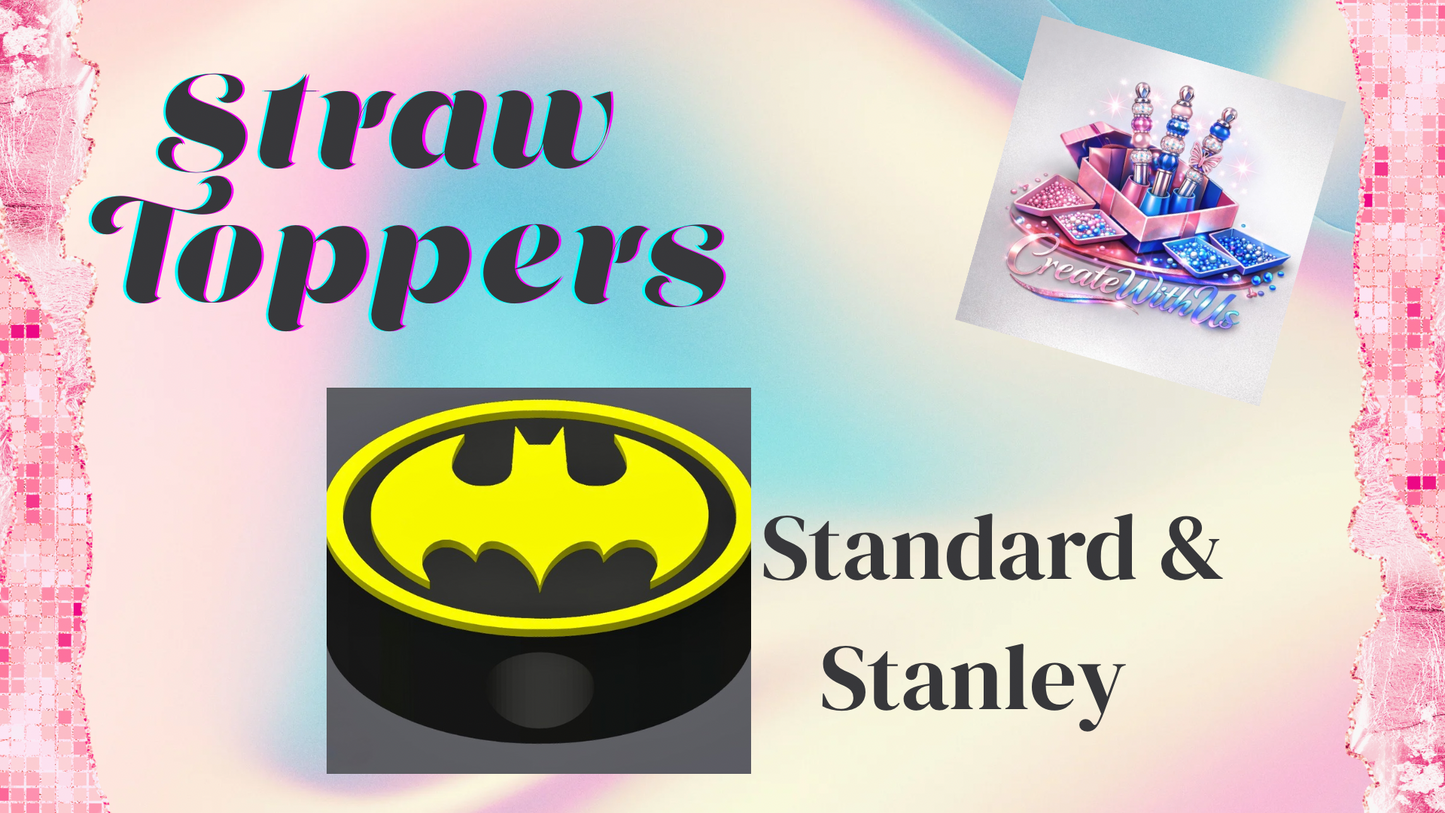 3D Straw Toppers (10 for $25) Same Toppers -Wholesale