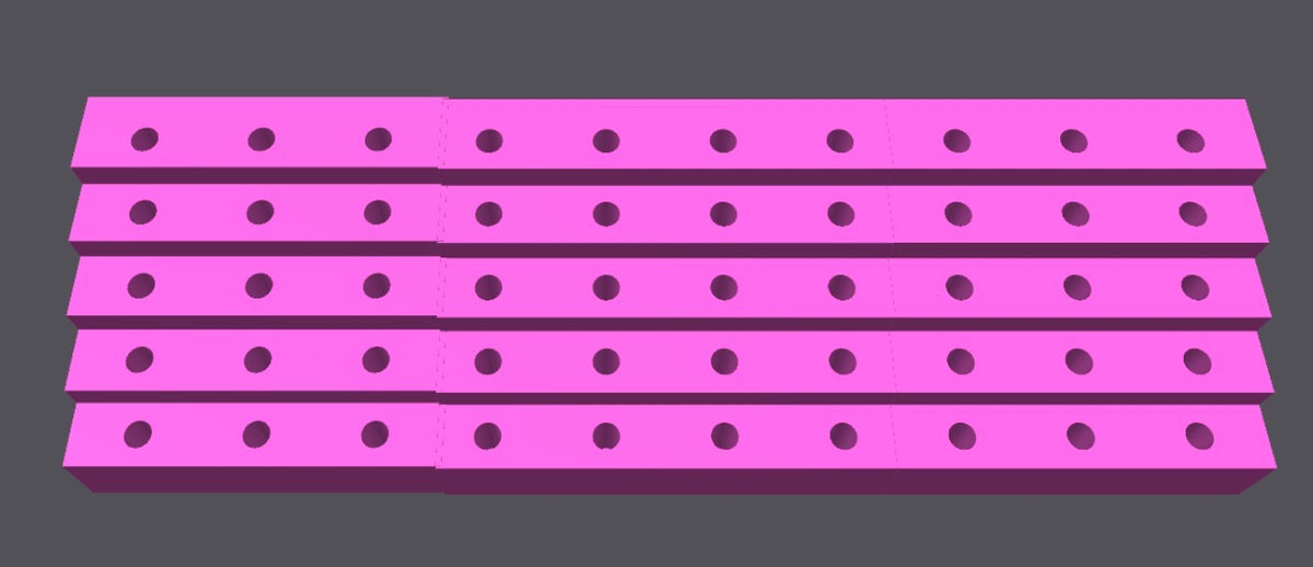 50 Slot Pen Stand 2inch Apart 15mm