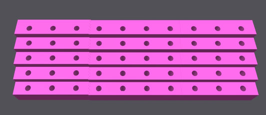 50 Slot Pen Stand 2inch Apart 15mm