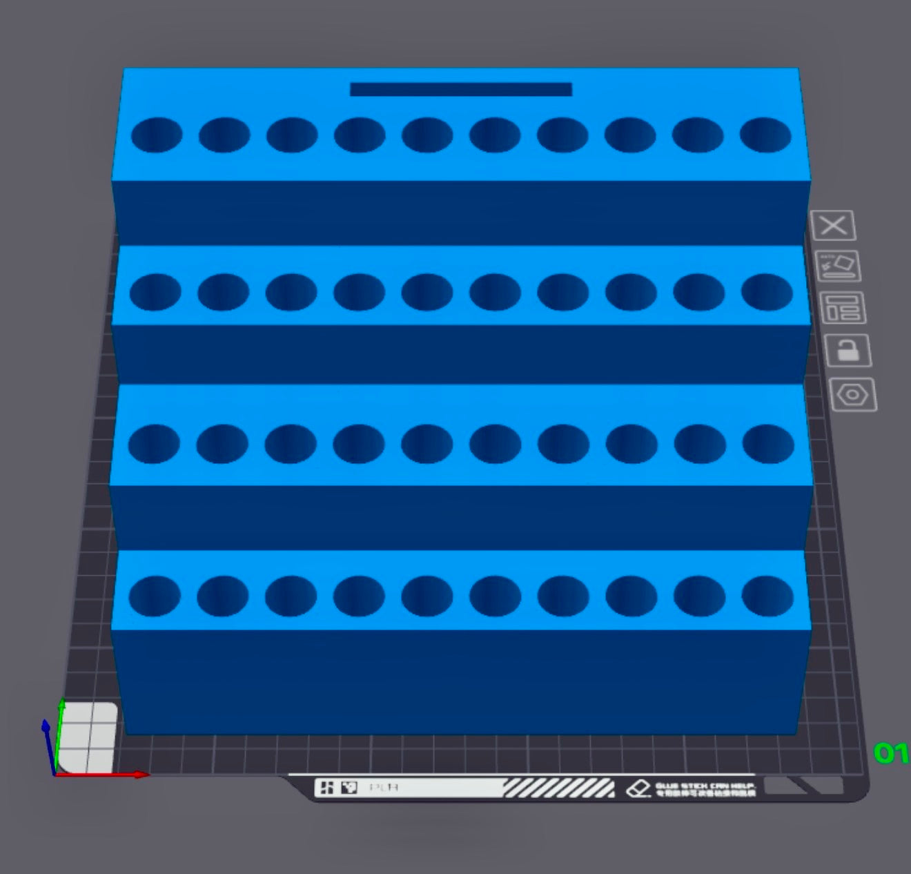 40 Slots Pen Stand with Choice of Color, Character Topper and Name plate