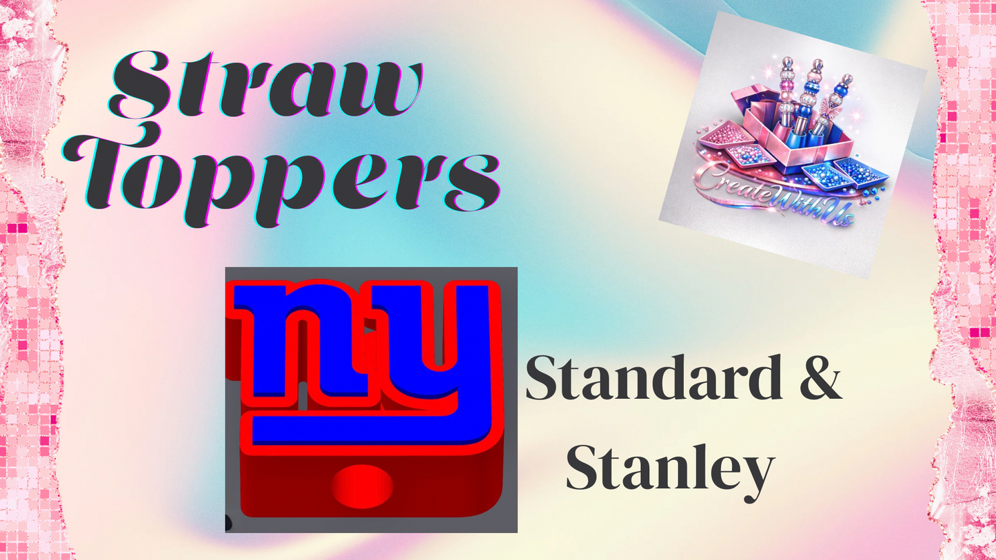 3D Straw Toppers (10 for $25) Same Toppers -Wholesale