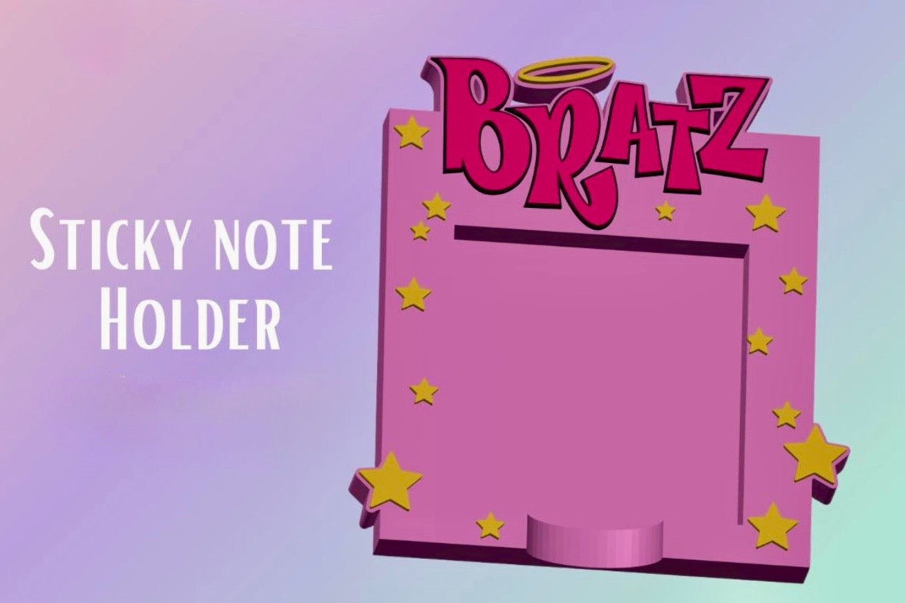 Character Sticky note holder ( Please request character at checkout or message me)