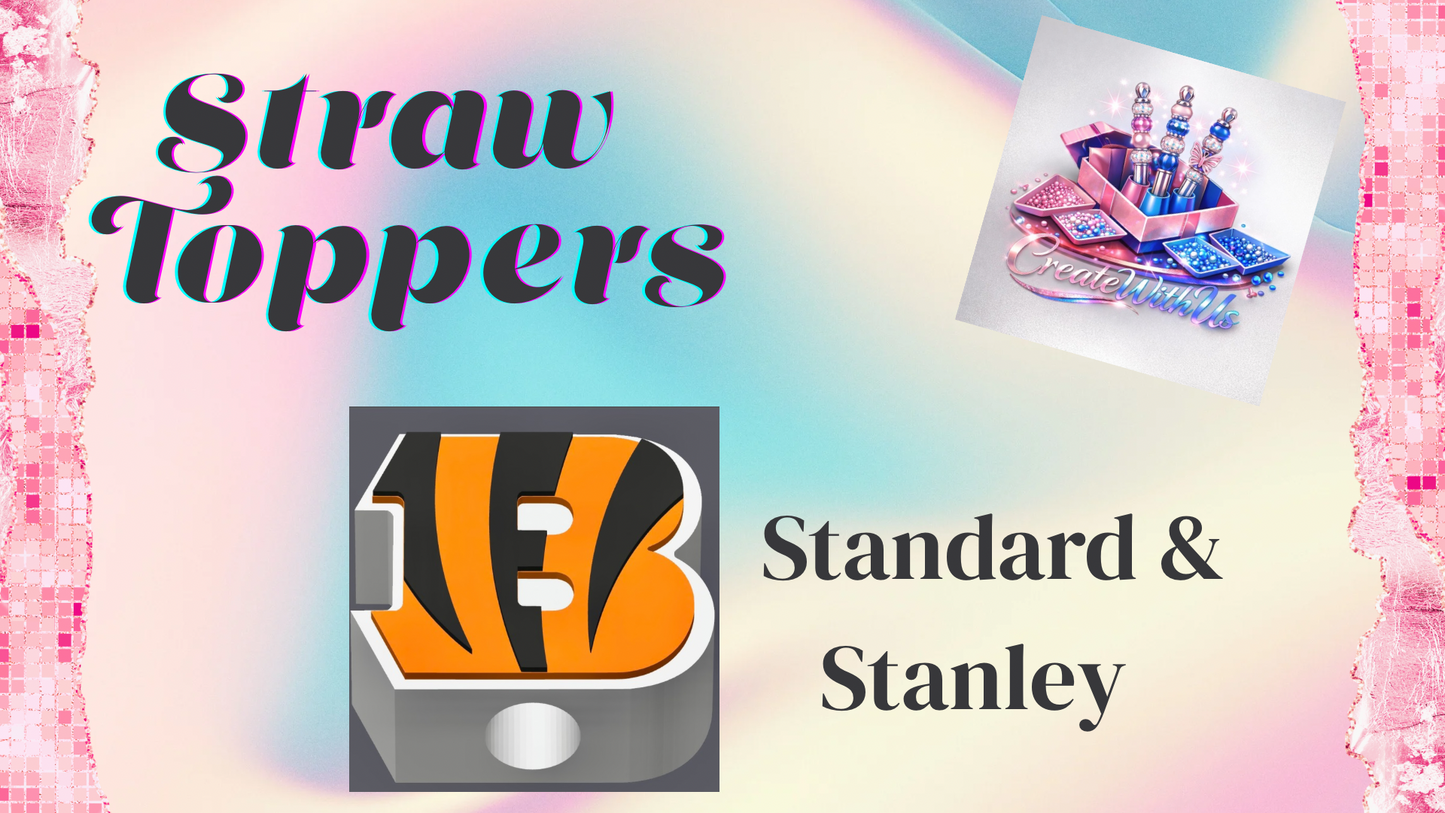 3D Straw Toppers (10 for $25) Same Toppers -Wholesale