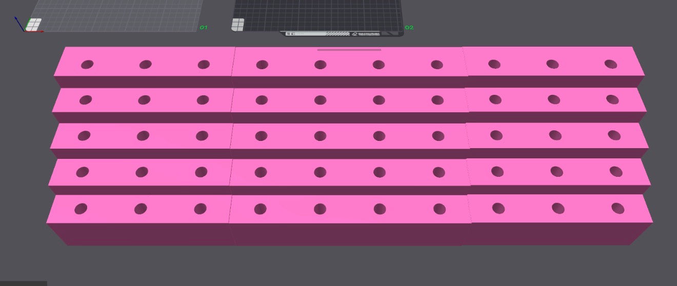 50 Slot Pen Stand 13mm 2inch apart