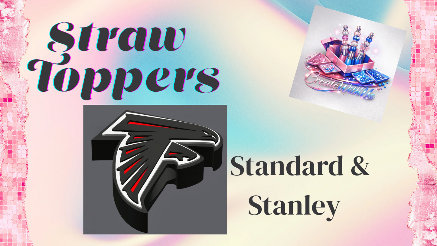 3D Straw Toppers (10 for $25) Same Toppers -Wholesale