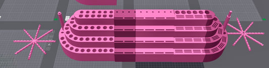 3D Multi-Slot Stand; Regular Pens, Badge Reel,Bookmark,Stylus, Box Cutter and Keychain Holder