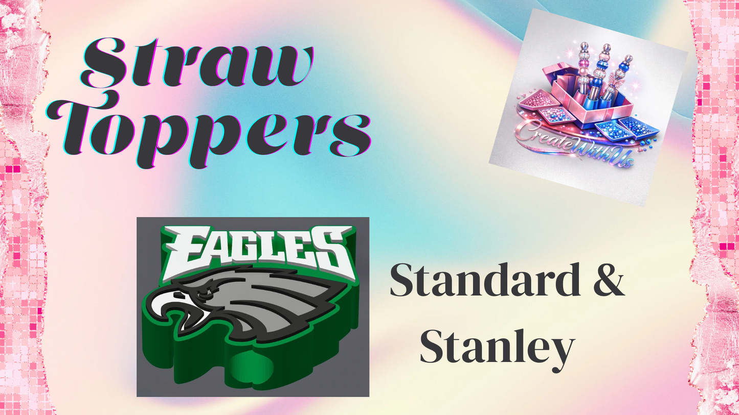 3D Straw Toppers (10 for $25) Same Toppers -Wholesale