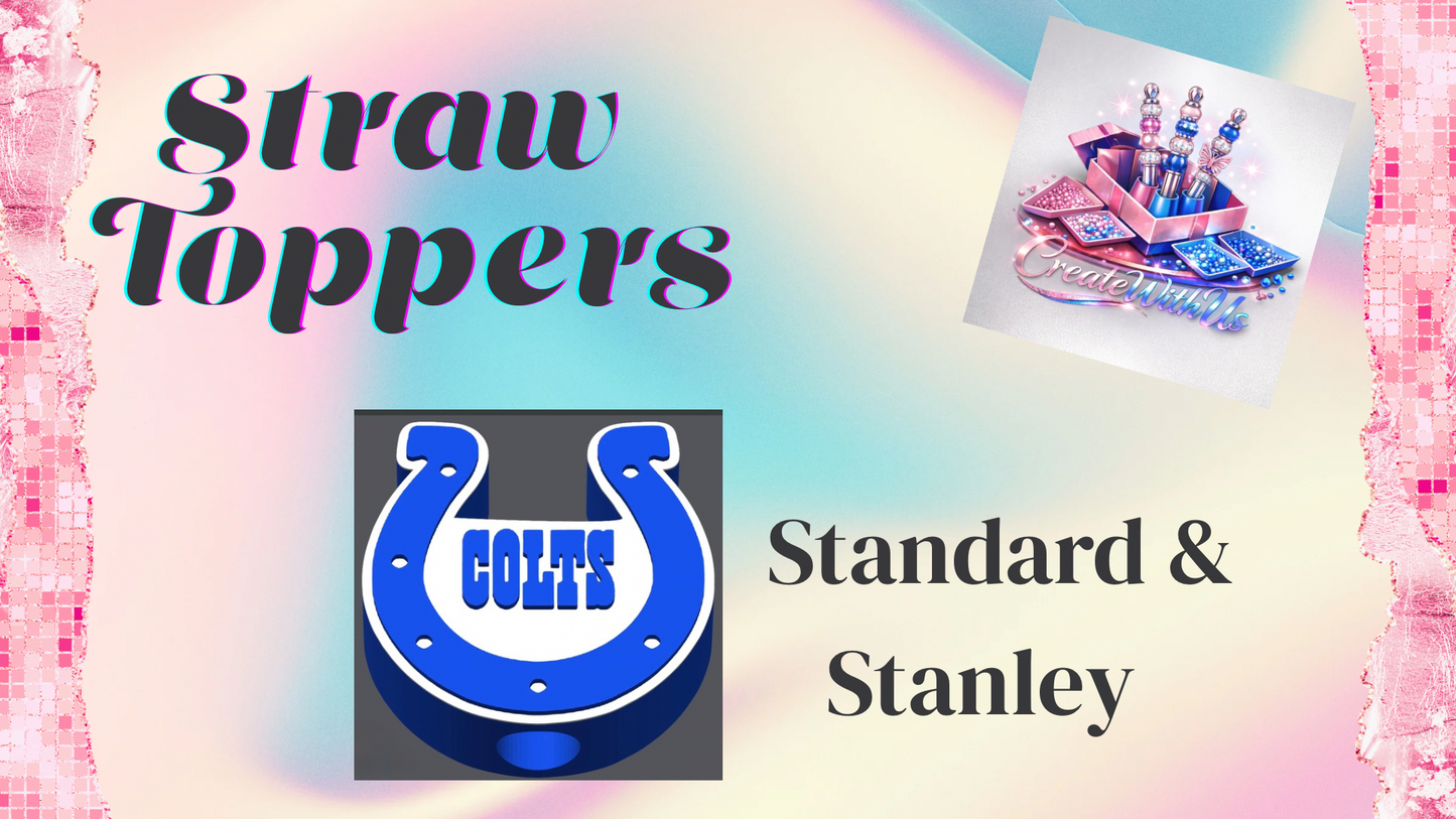 3D Straw Toppers (10 for $25) Same Toppers -Wholesale