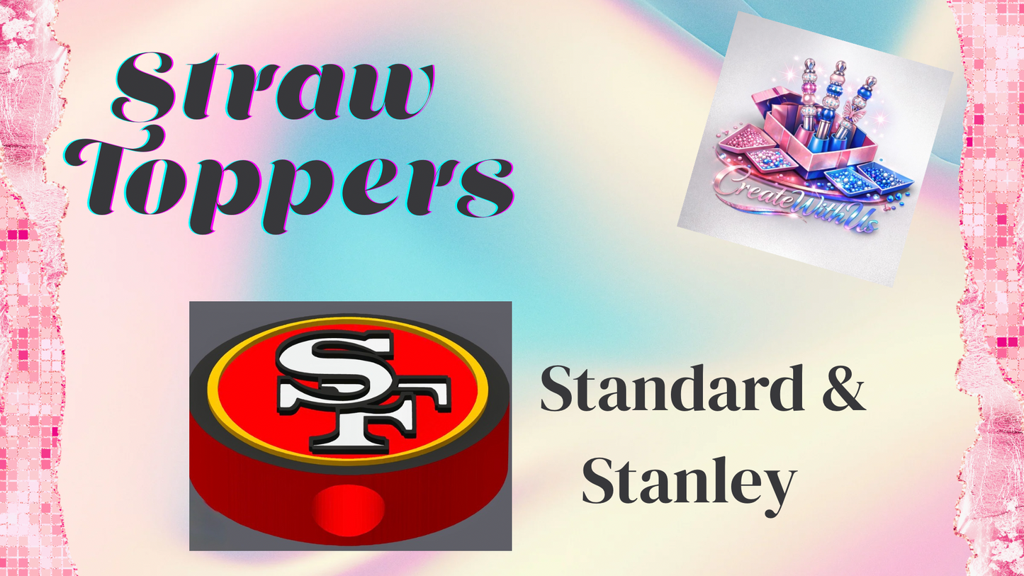 3D Straw Toppers (10 for $25) Same Toppers -Wholesale