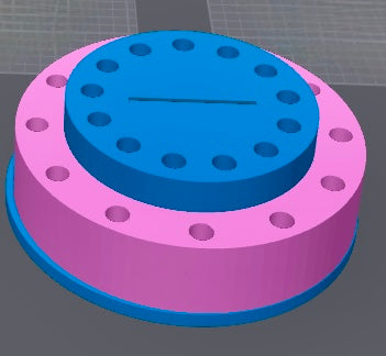 25 Slot Rotating Stand-half/half(13mm top/15mm bottom)w/Custom Character