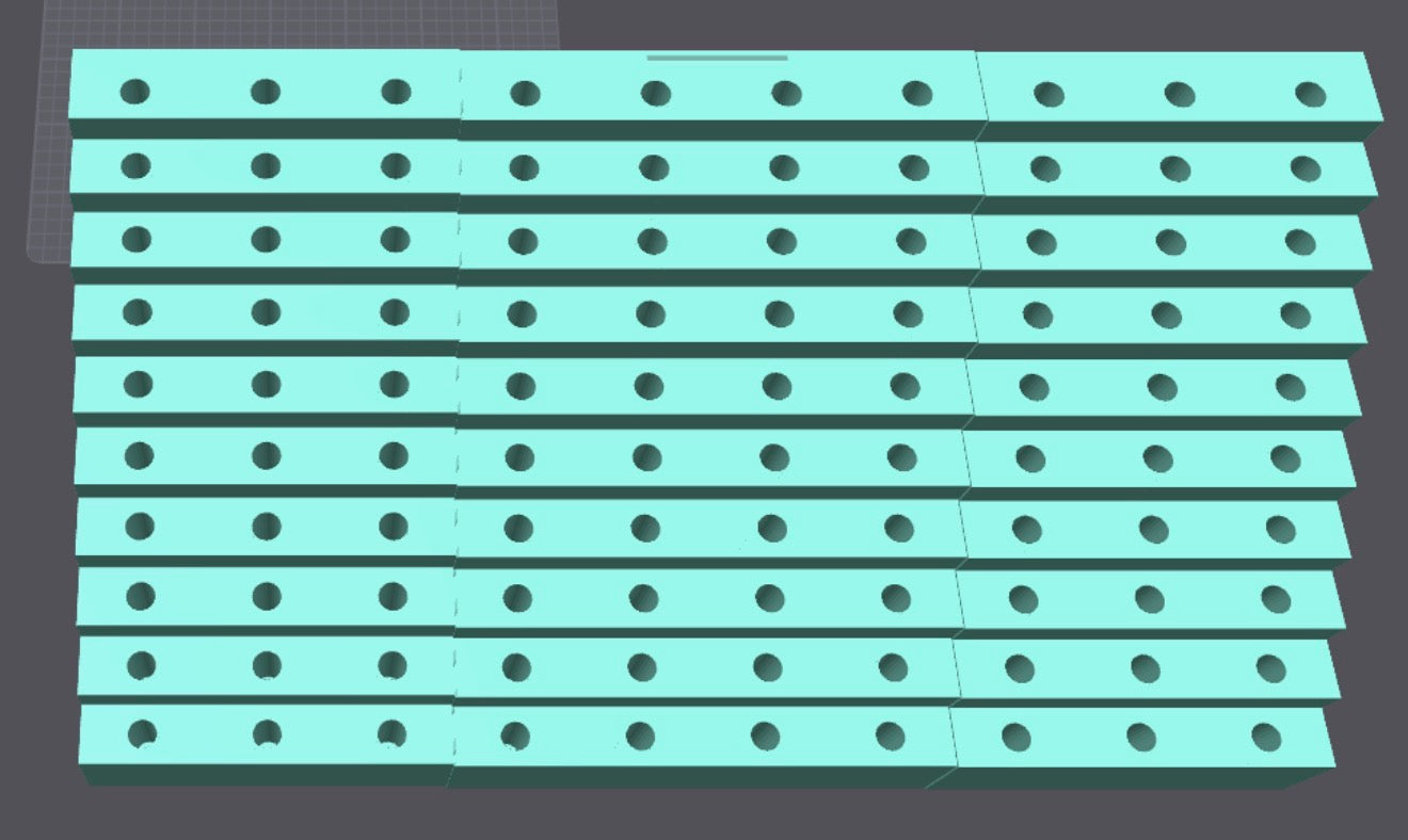100 Slot 15mm 2inch apart