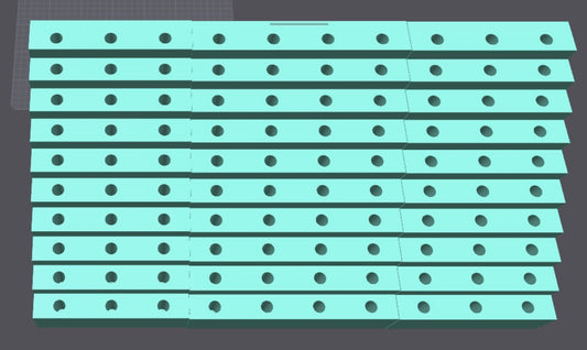 100 Slot 15mm 2inch apart