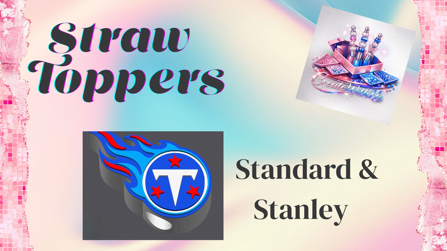 3D Straw Toppers (10 for $25) Same Toppers -Wholesale