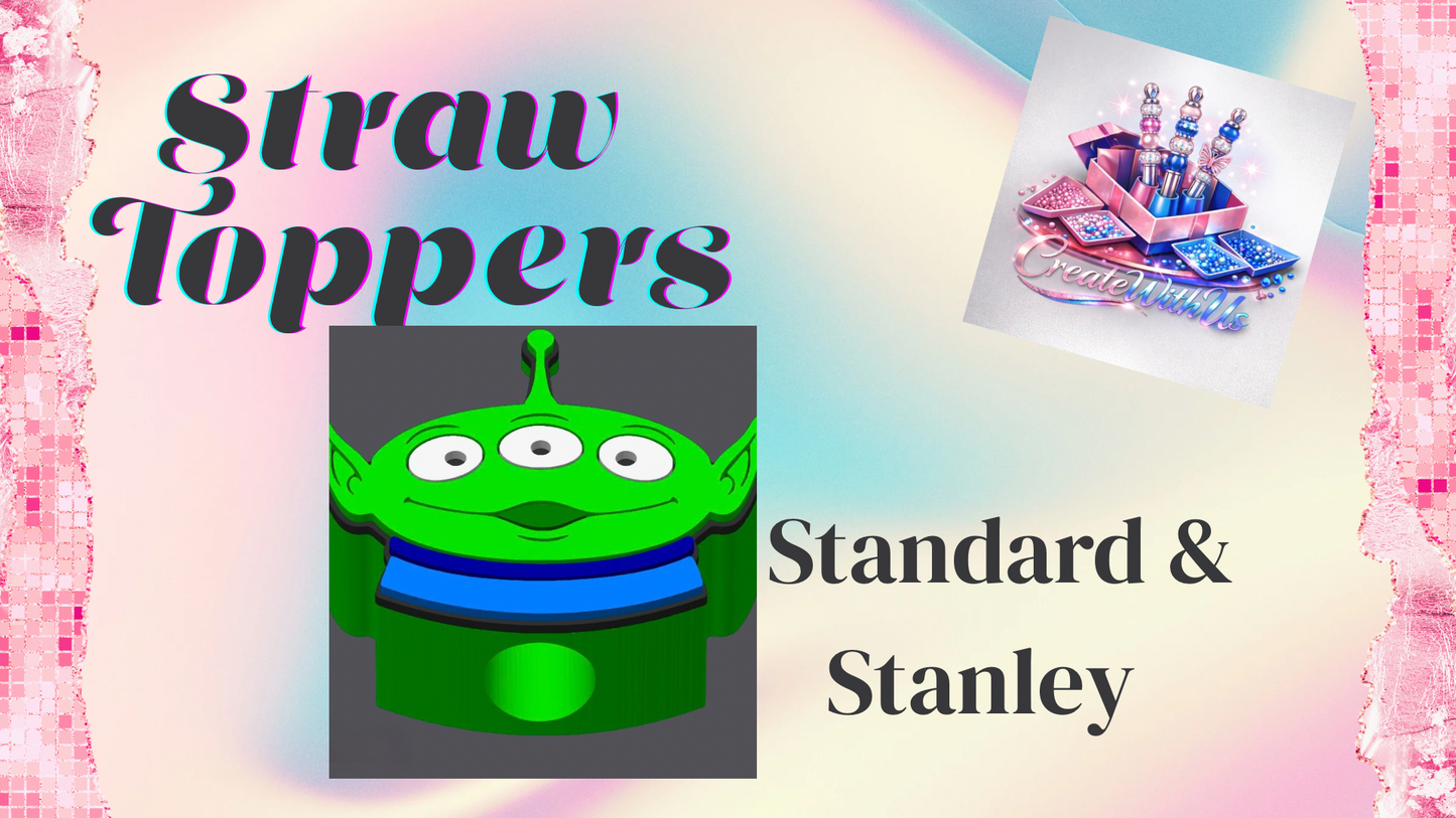 3D Straw Toppers (10 for $25) Same Toppers -Wholesale