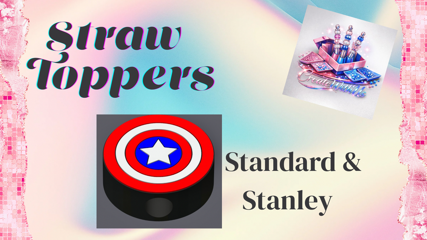3D Straw Toppers (10 for $25) Same Toppers -Wholesale