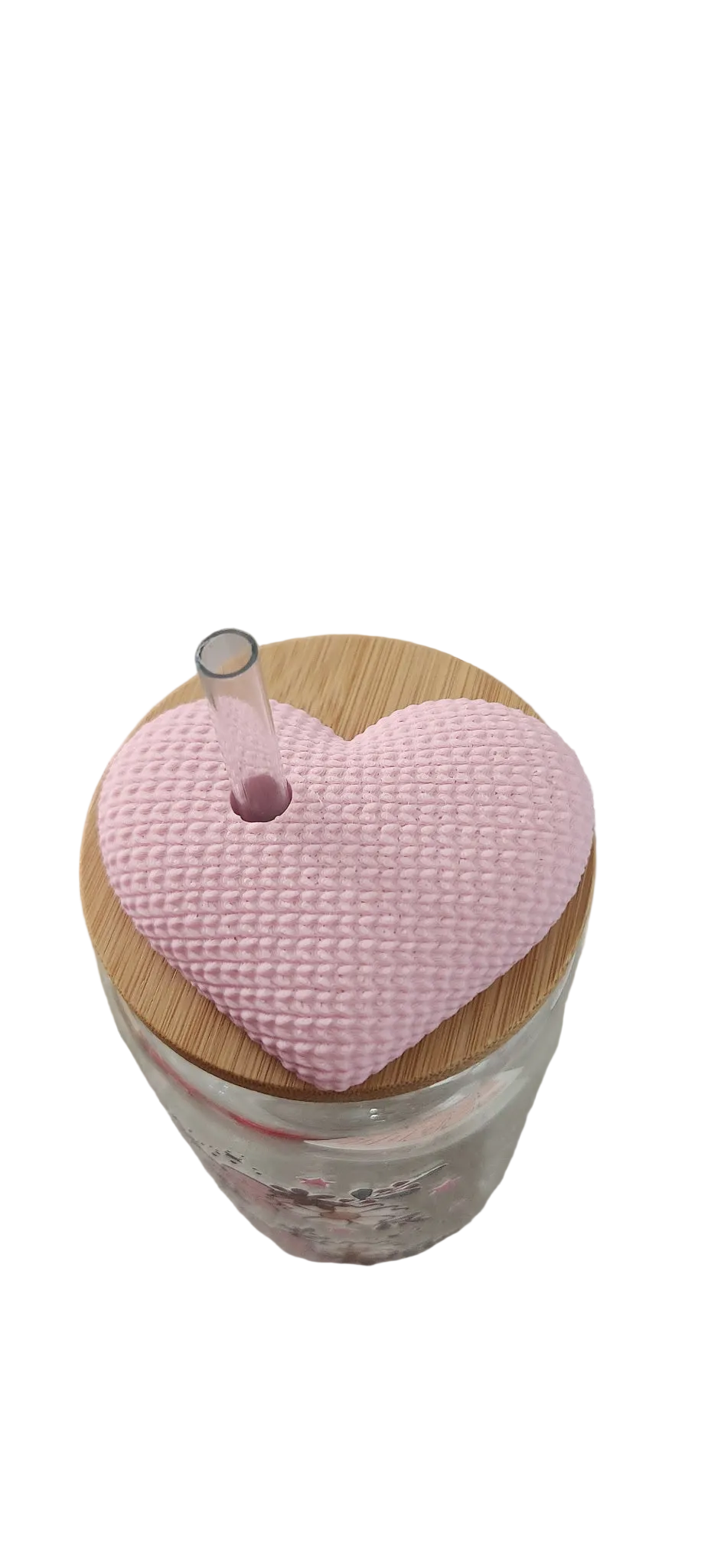 3D Heart 16oz Cup Topper