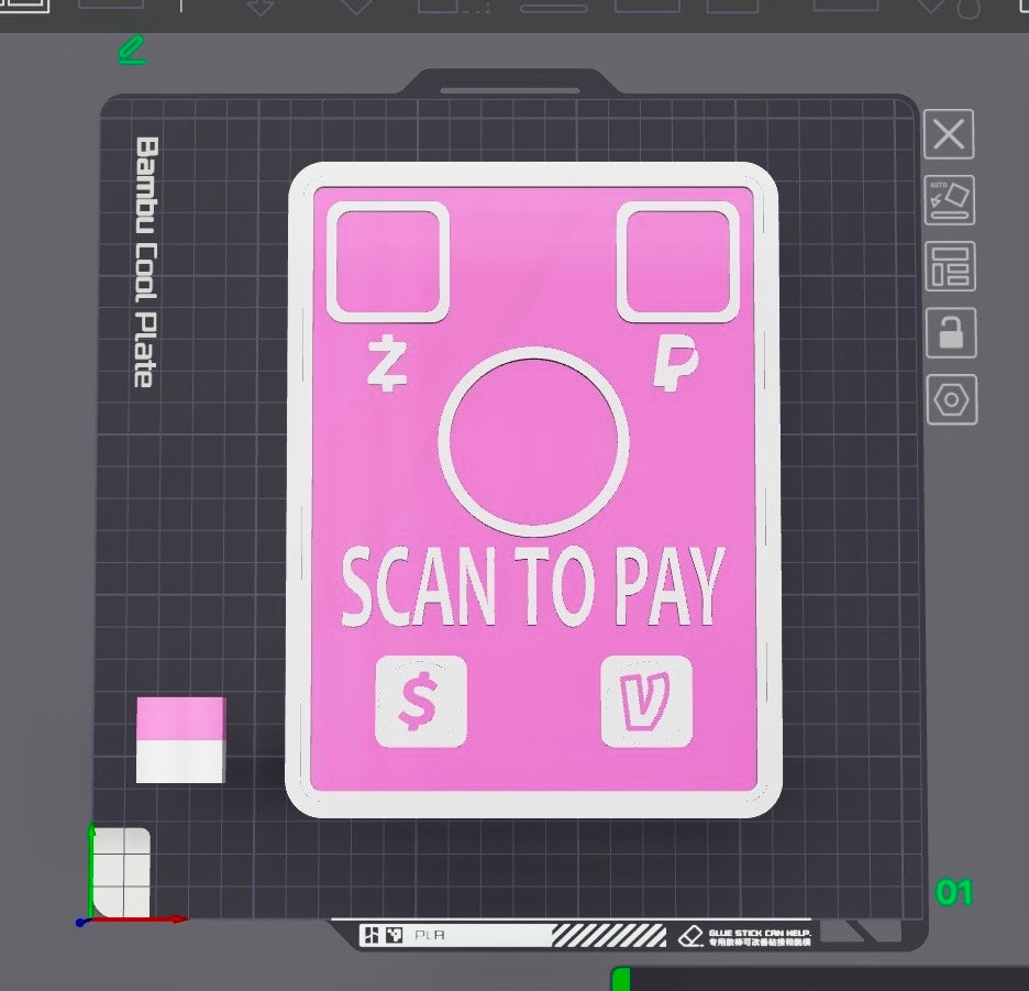 Pay Stand w/Custom QR codes