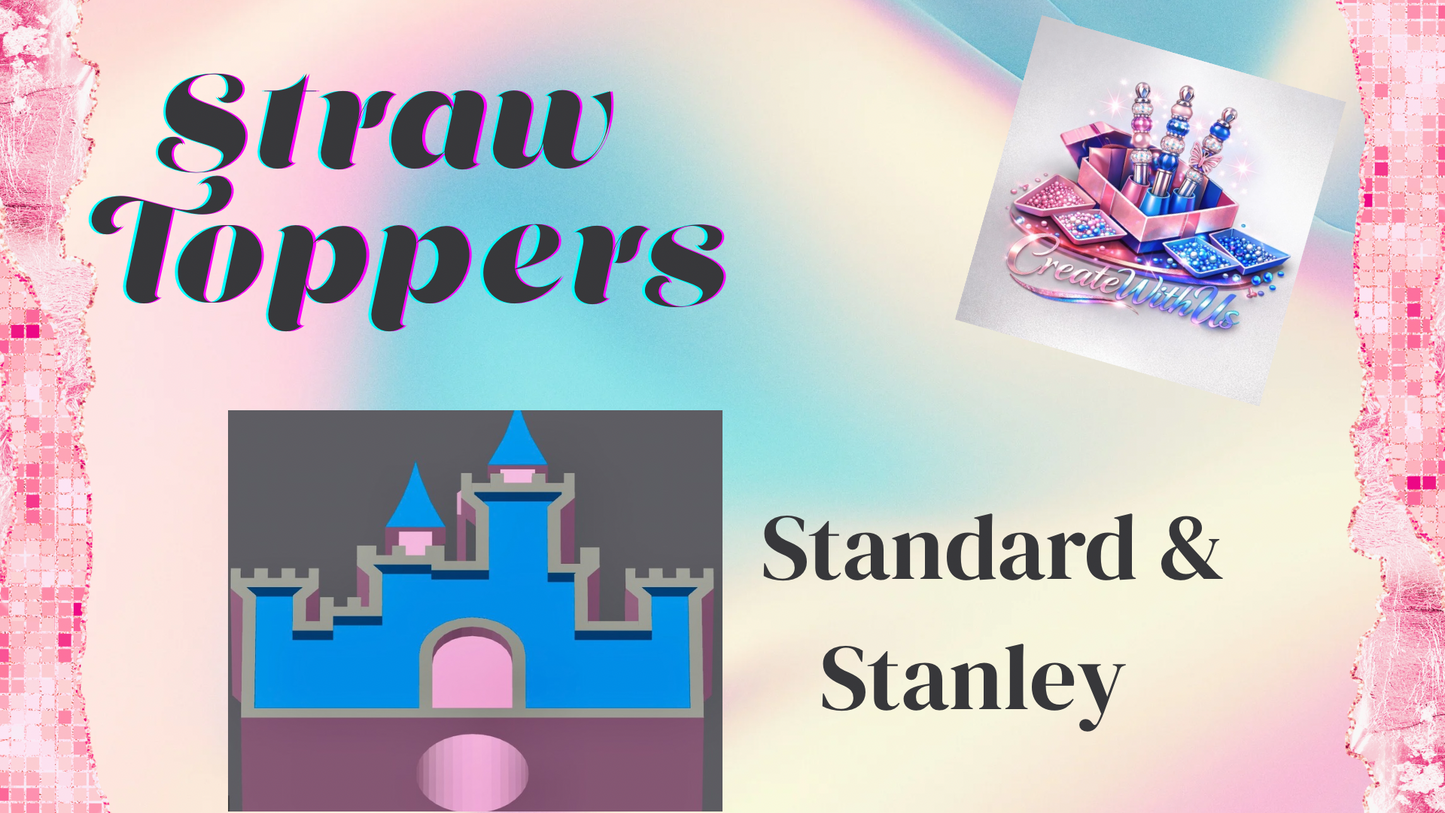 3D Straw Toppers (10 for $25) Same Toppers -Wholesale