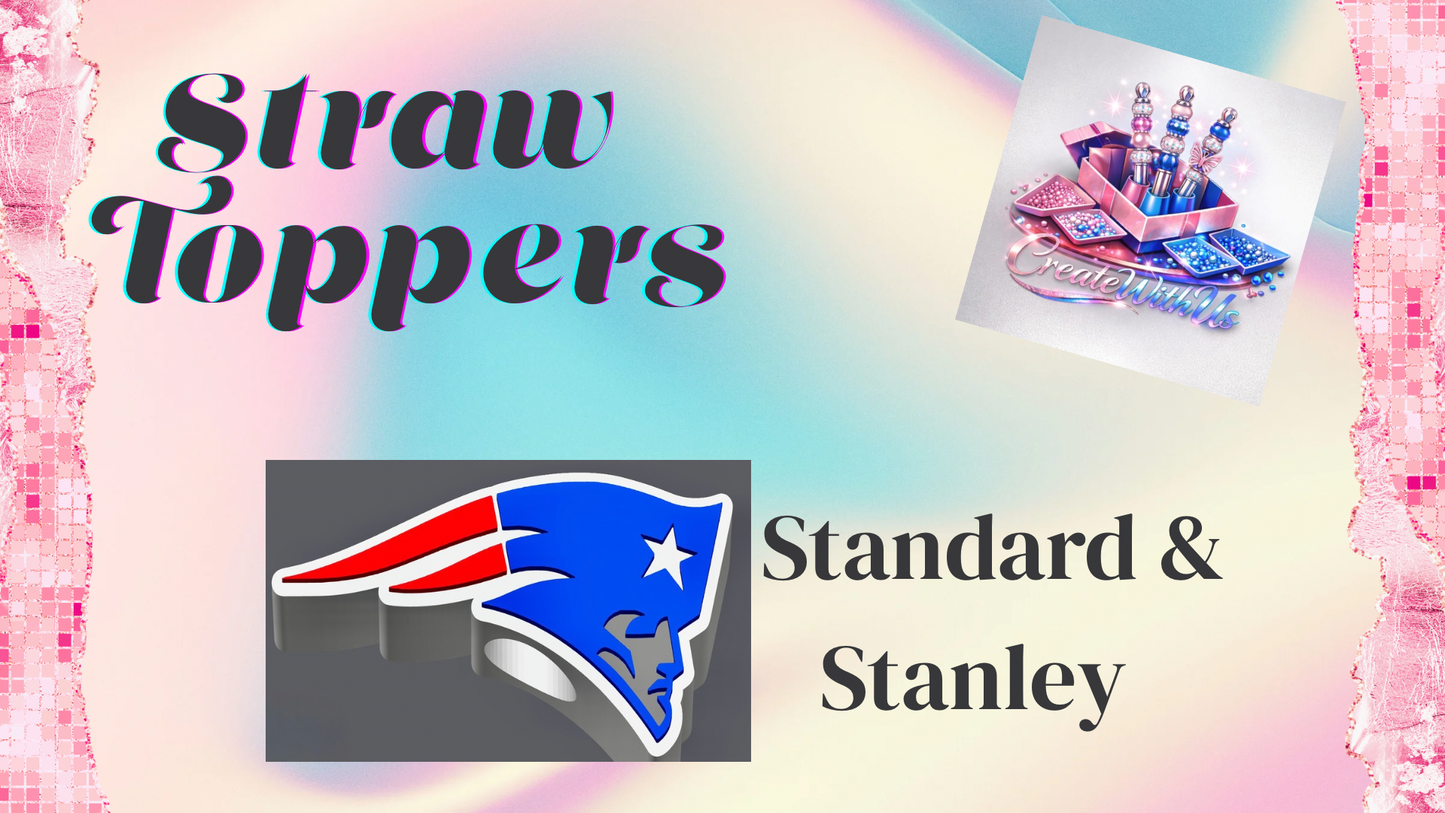 3D Straw Toppers (10 for $25) Same Toppers -Wholesale