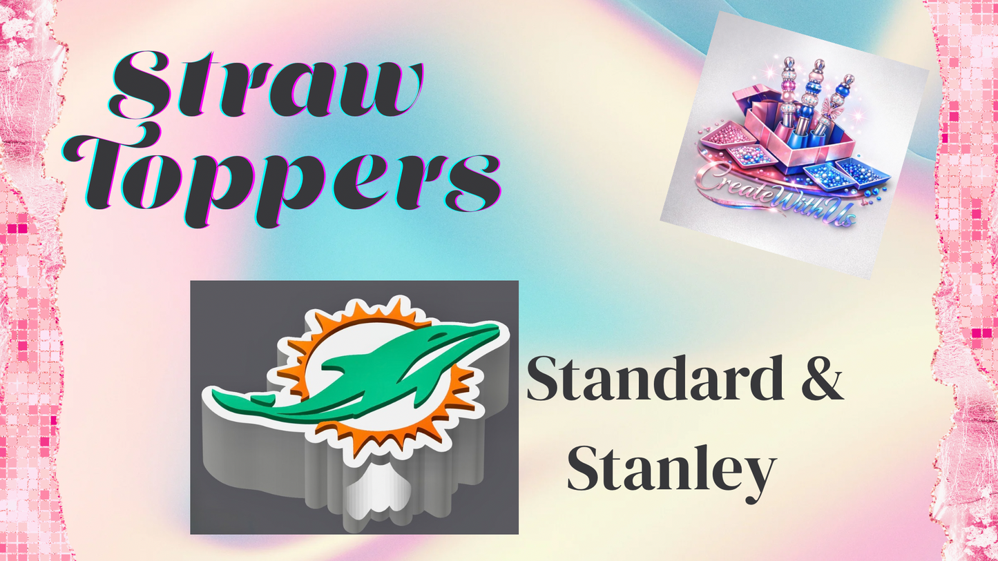 3D Straw Toppers (10 for $25) Same Toppers -Wholesale