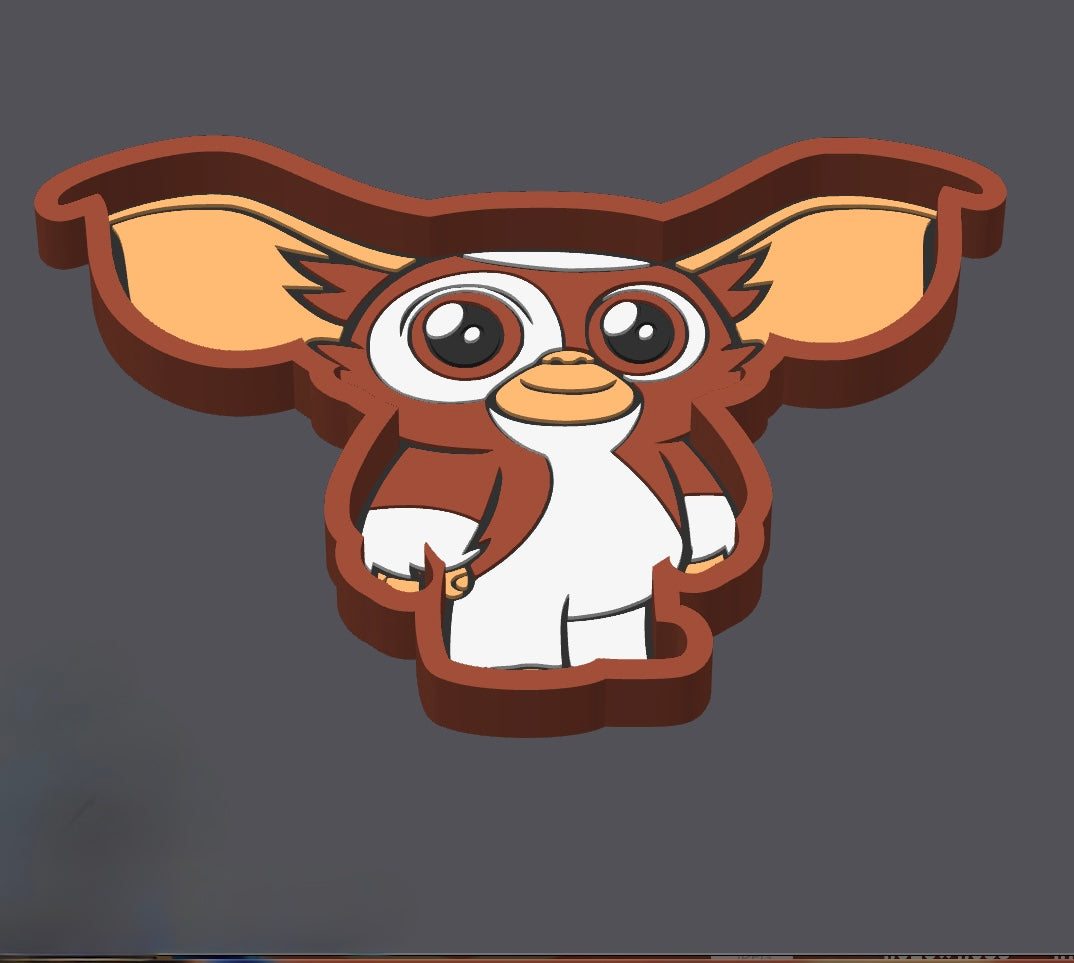Cute Gremlin Tray, Pen Stand w/Topper & Straw Topper