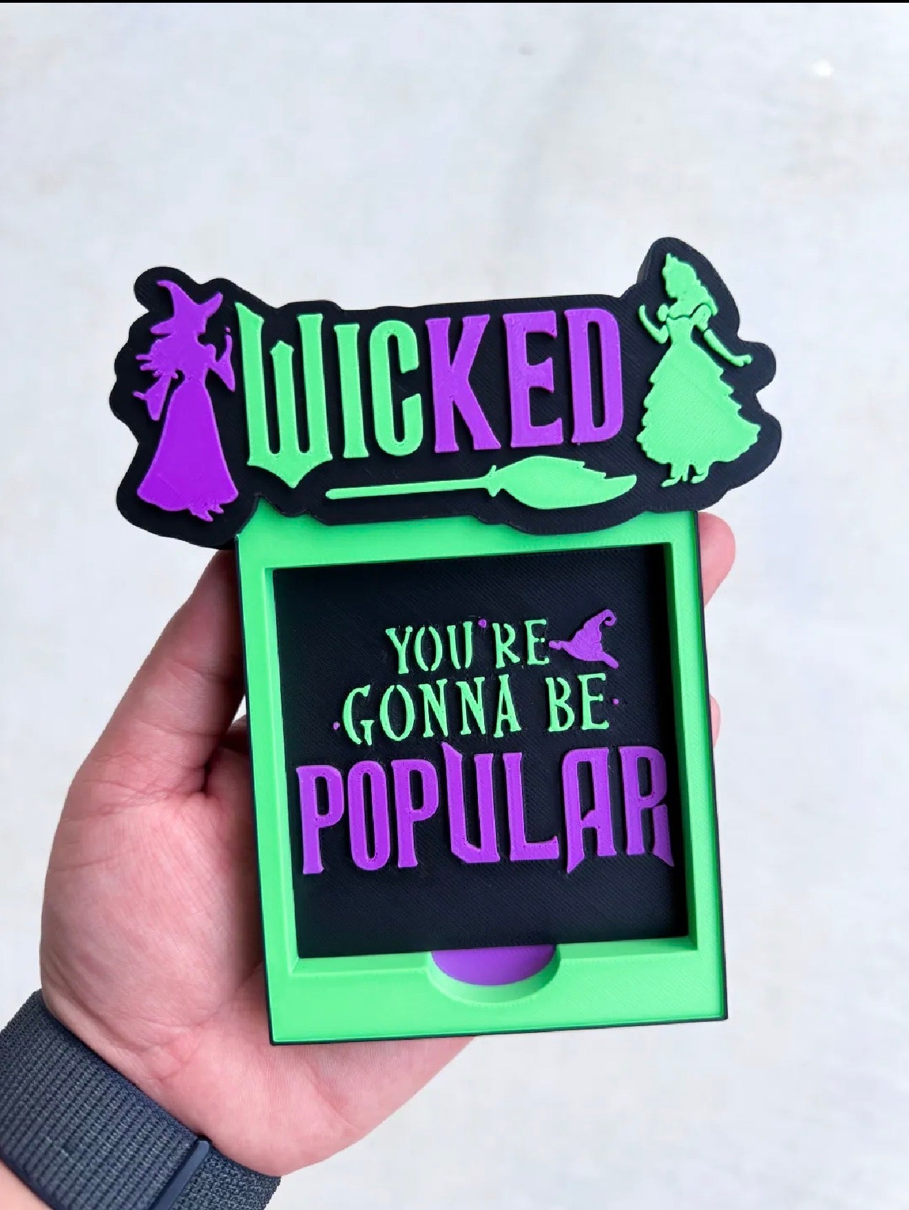 Character Sticky note holder ( Please request character at checkout or message me)