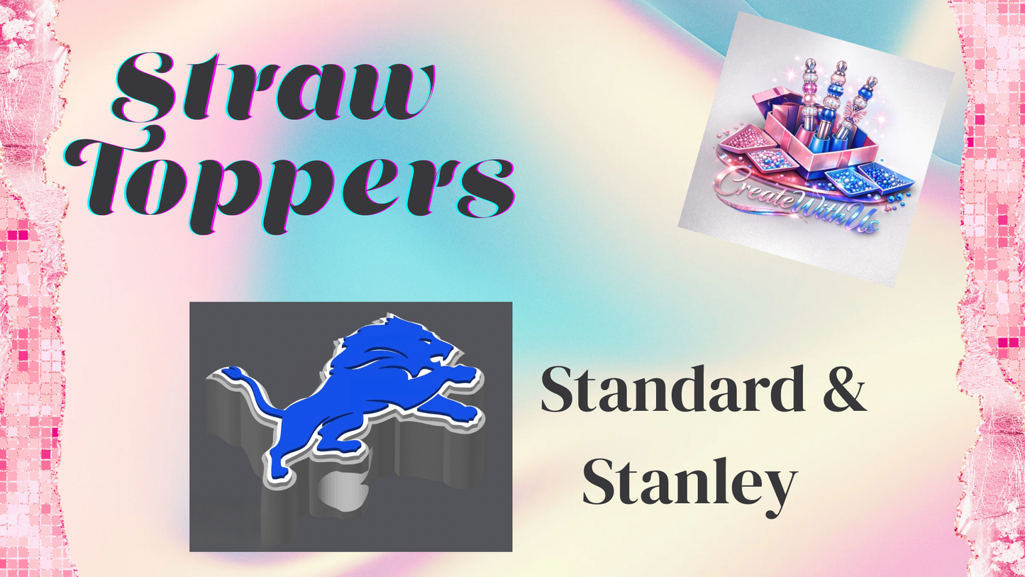 3D Straw Toppers (10 for $25) Same Toppers -Wholesale