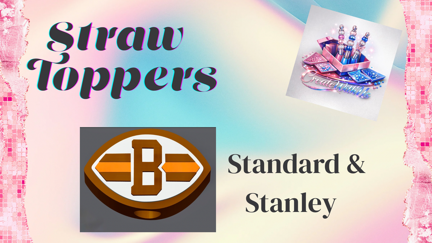3D Straw Toppers (10 for $25) Same Toppers -Wholesale
