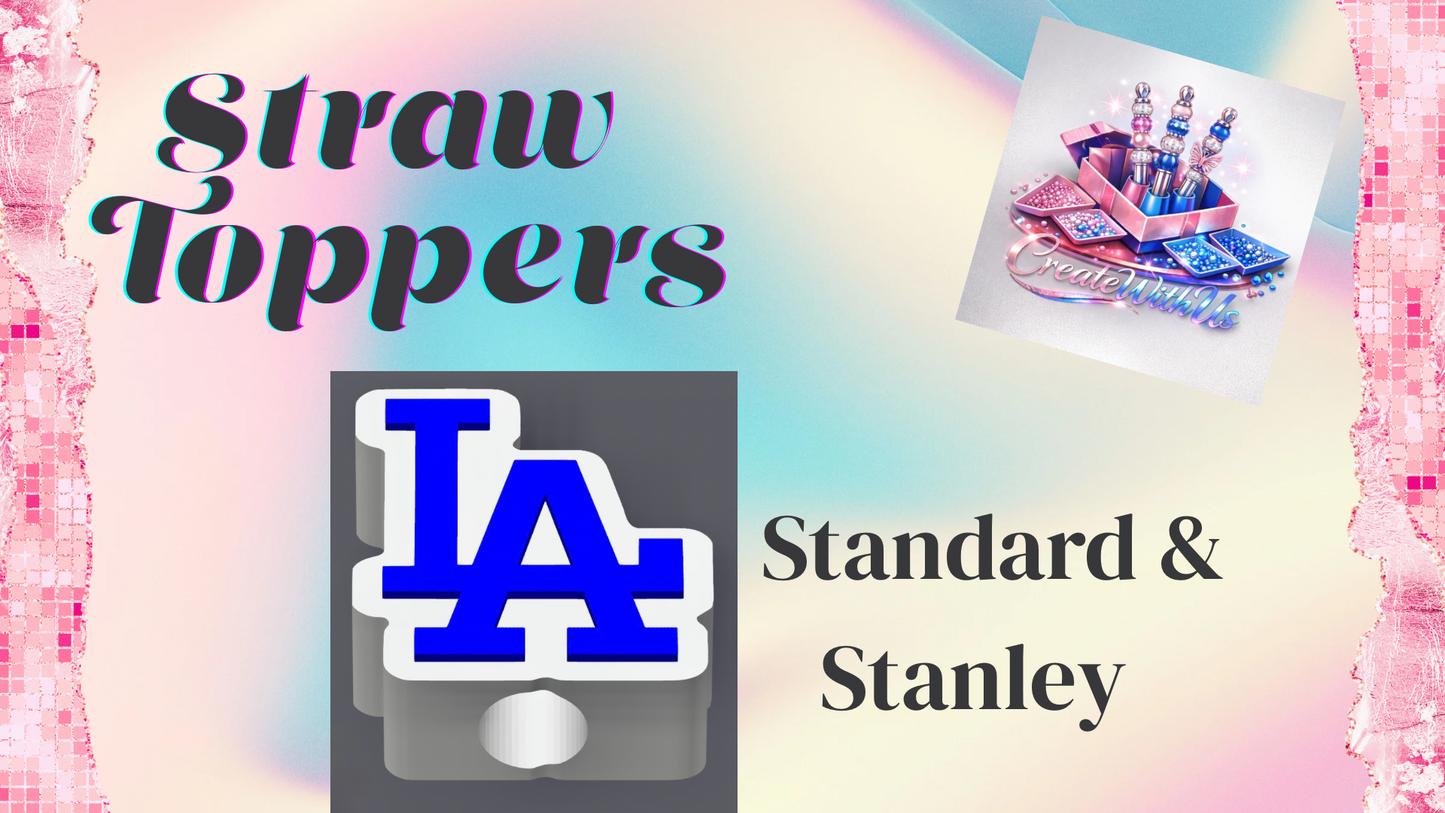 3D Straw Toppers (10 for $25) Same Toppers -Wholesale