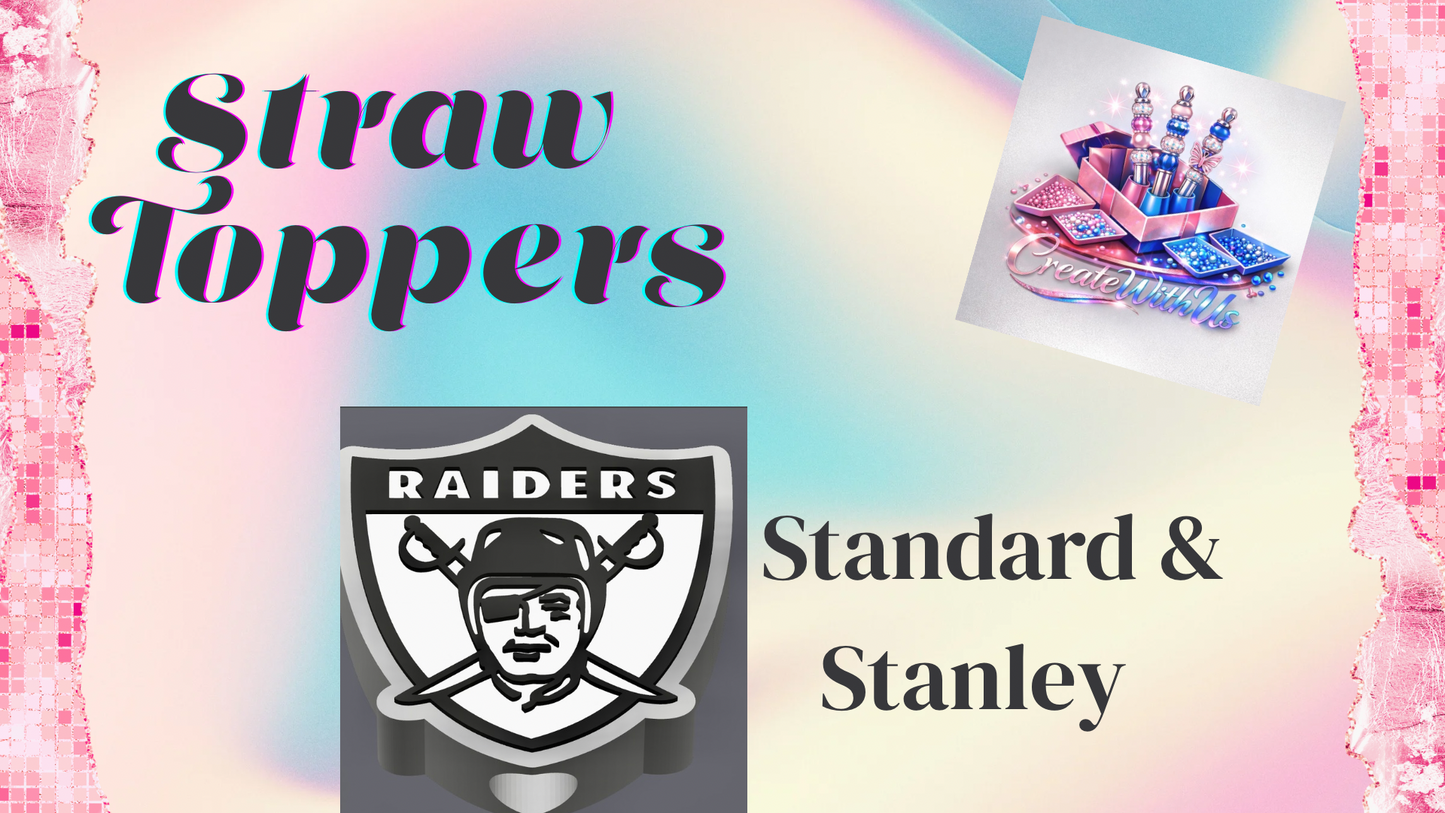 3D Straw Toppers (10 for $25) Same Toppers -Wholesale