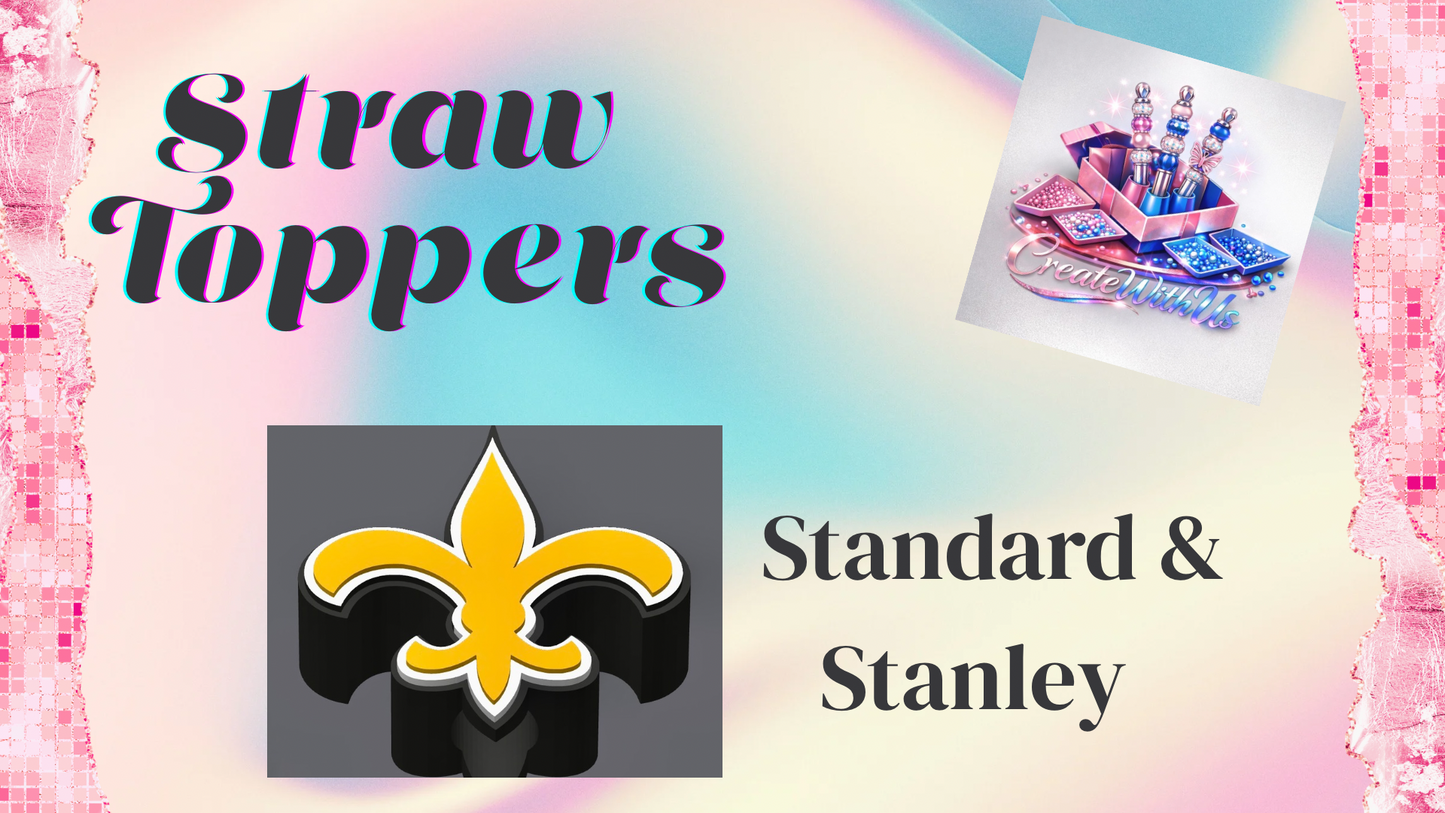 3D Straw Toppers (10 for $25) Same Toppers -Wholesale