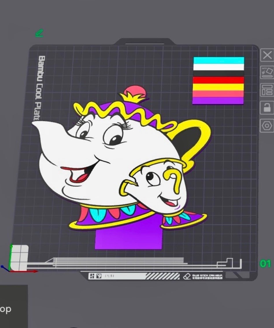 3D Character Pen Stand Toppers