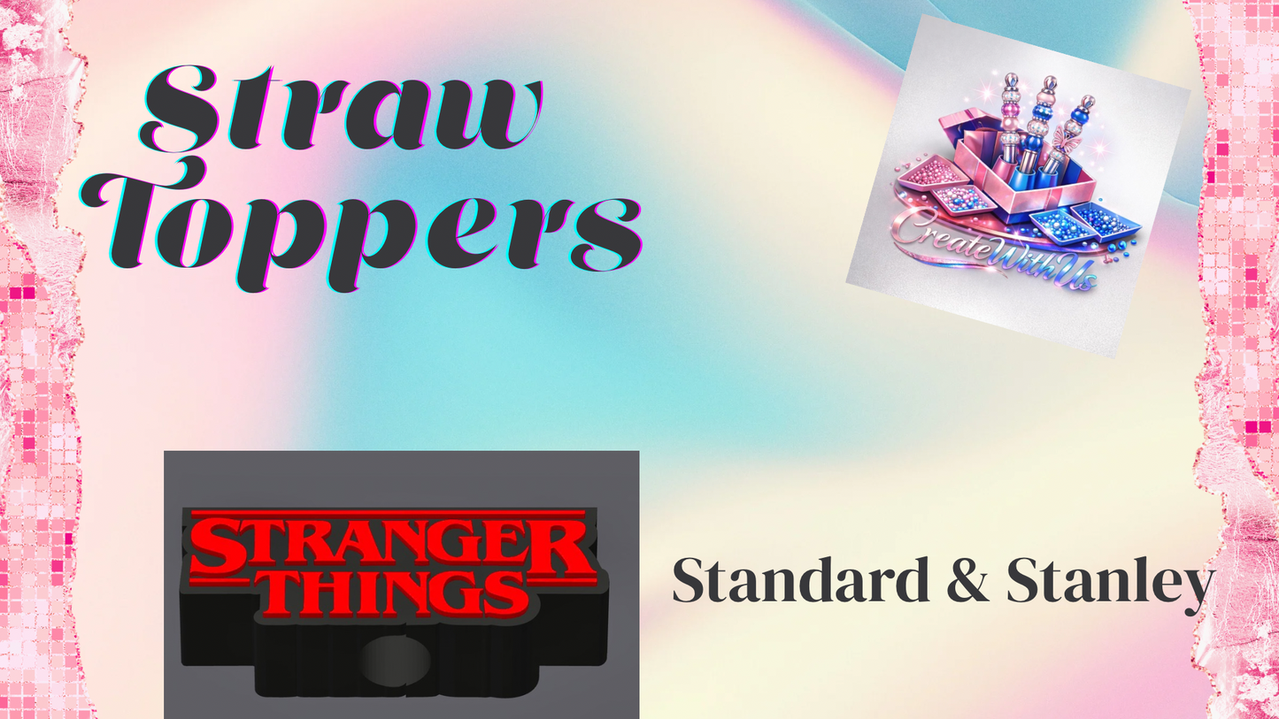 3D Straw Toppers (10 for $25) Same Toppers -Wholesale