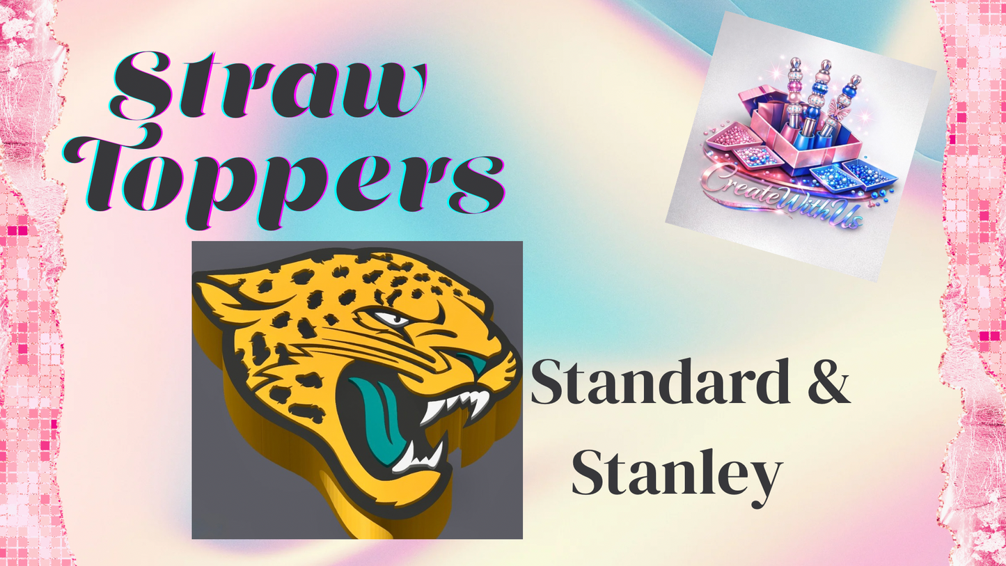 3D Straw Toppers (10 for $25) Same Toppers -Wholesale