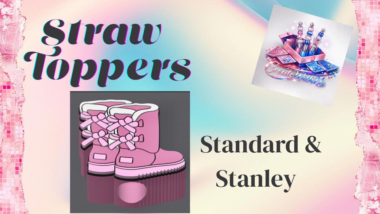 3D Straw Toppers (10 for $25) Same Toppers -Wholesale
