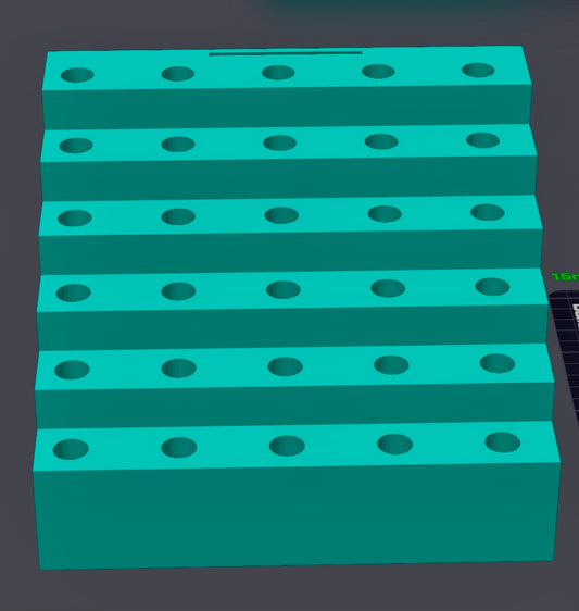 60 Slot Pen Stand-Rhinestone Only w/Custom Character Topper