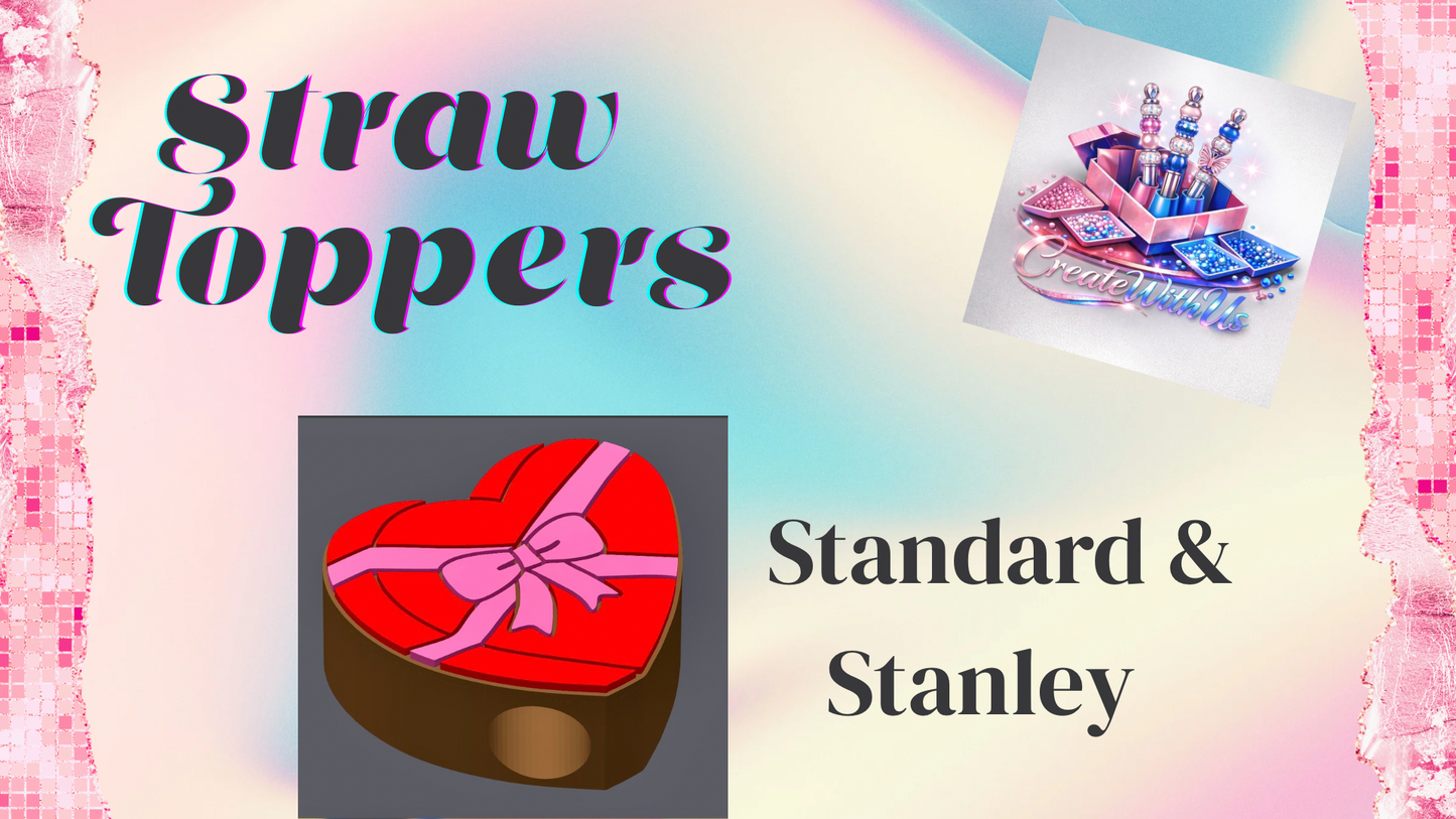 3D Straw Toppers (10 for $25) Same Toppers -Wholesale