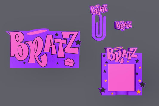 3D Bundles (Straw Topper, Paper Clip, Sticky Note Holder & Pencil/Pen Holder)