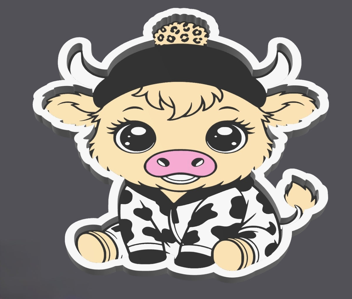 Cow bead tray