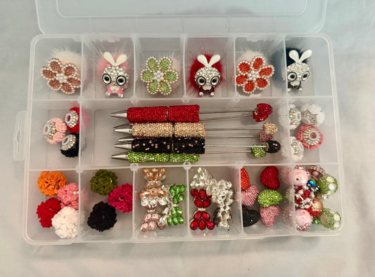 Bling Bunnies and Flowers