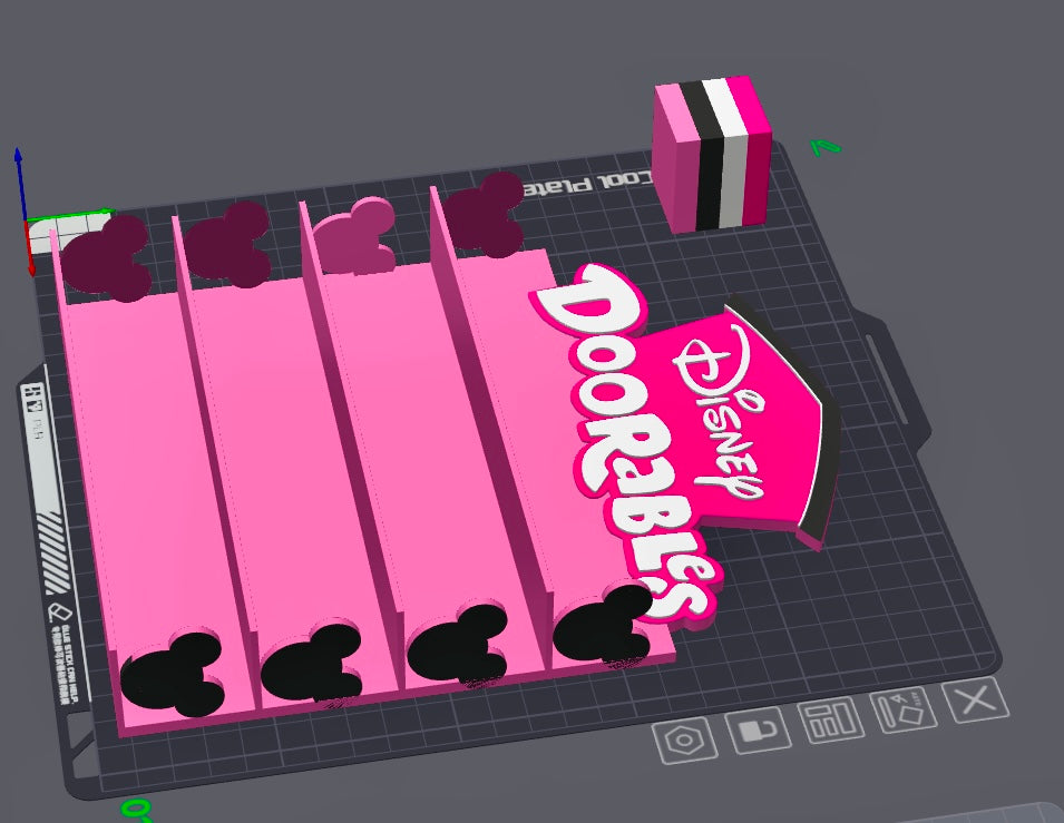 3D Small Character Stand W/side characters