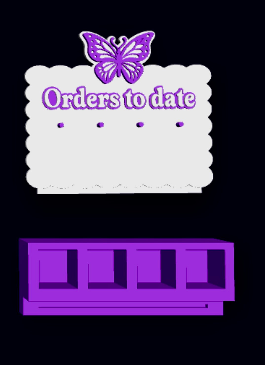 Butterfly Order Tracker Stand