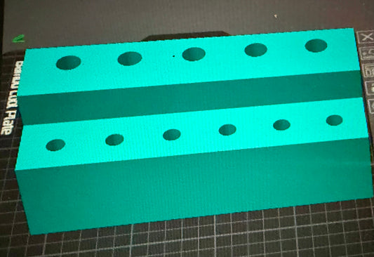 12-Slot Half Regular/Half Rhinestone Pen Display with custom name