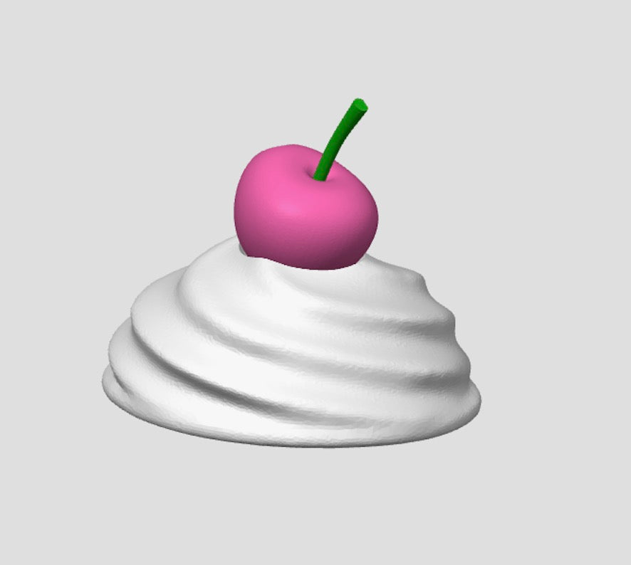 Whip Cream W/Cherry Cup Topper