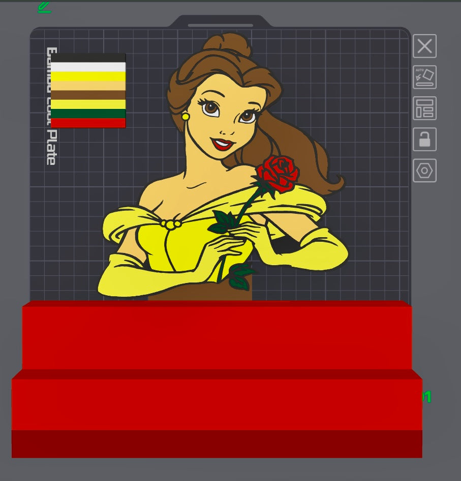 Two Tier Doorable Stand with Character